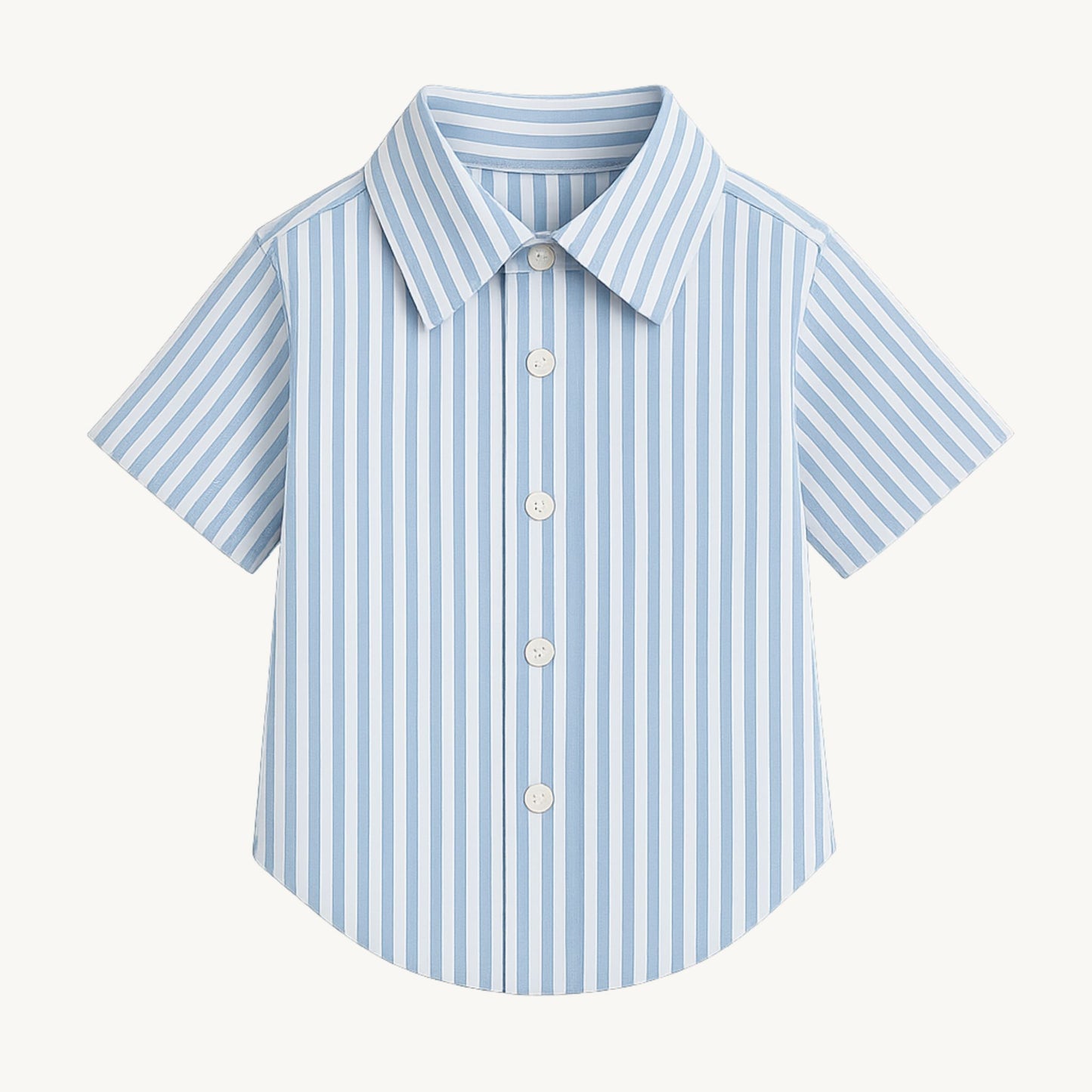 Oxford Striped Shirt (Light Blue)