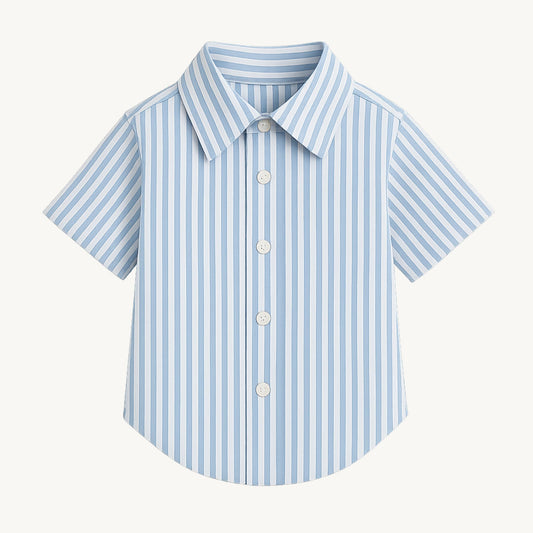 Oxford Striped Shirt (Light Blue)